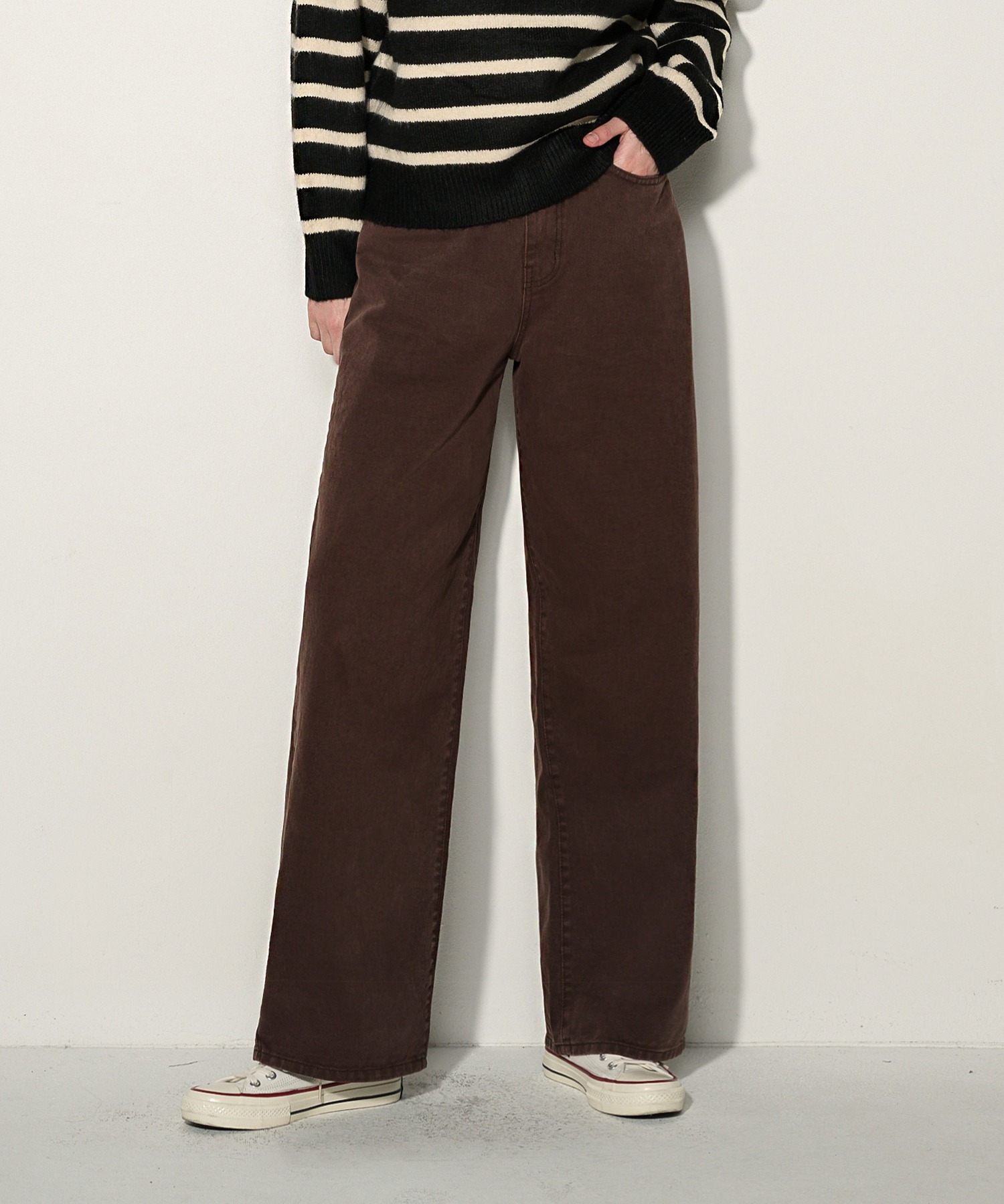 Classic Cotton Pants (Brown)